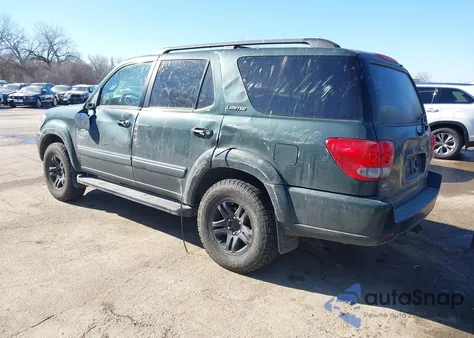 2007 Toyota Sequoia Limited V8 z USA, uszkodzony, nr VIN 5TDBT48A87S285395